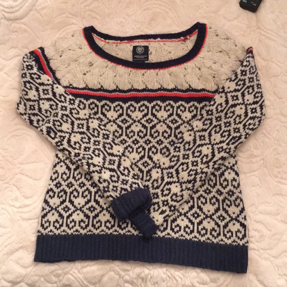 American Eagle woven sweater - like new!!